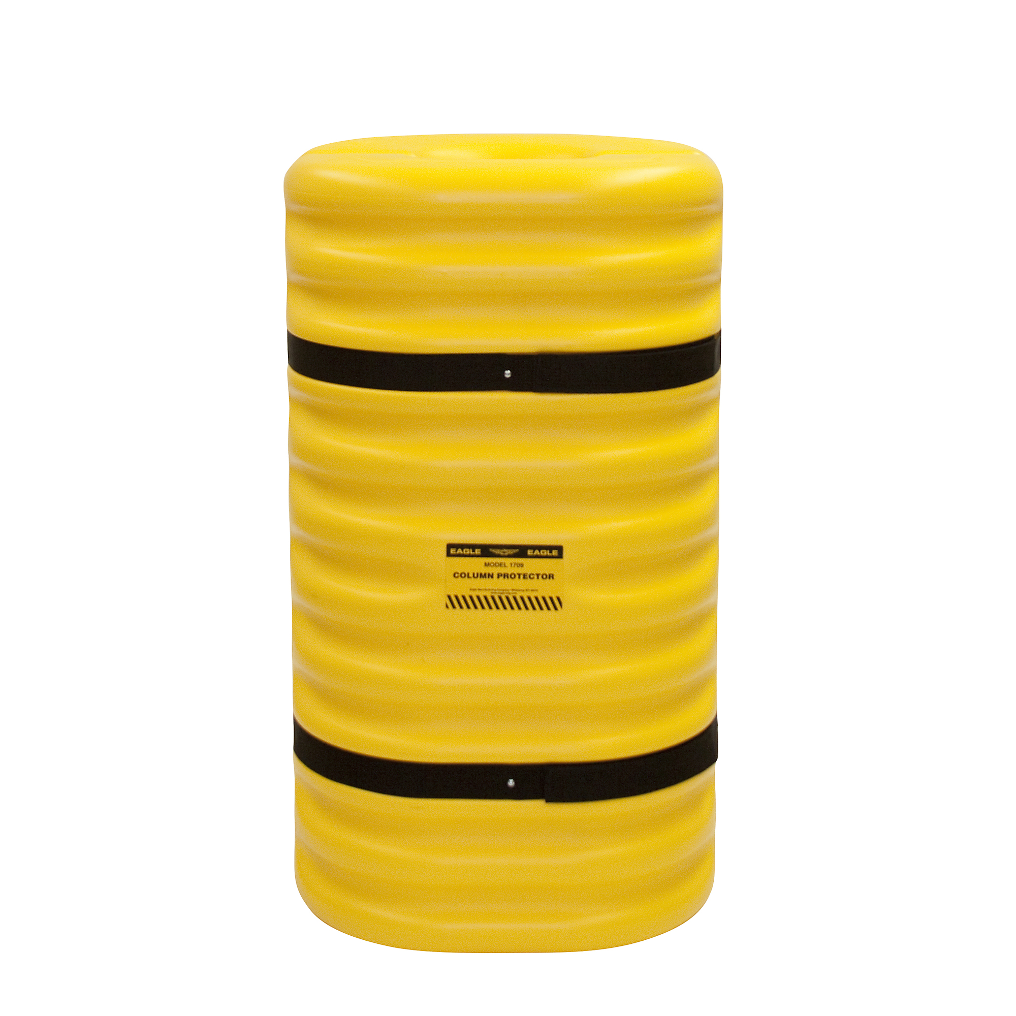 Eagle Column Protector — Fits 9in. Round Columns, High-Density Polyethylene, Yellow, Model# 1709